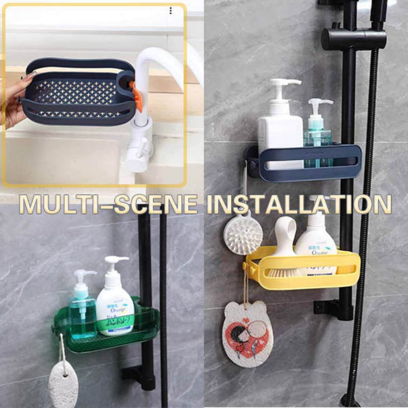 Lisslune | 2in1 Sponge Holder Sink Organizer Rack