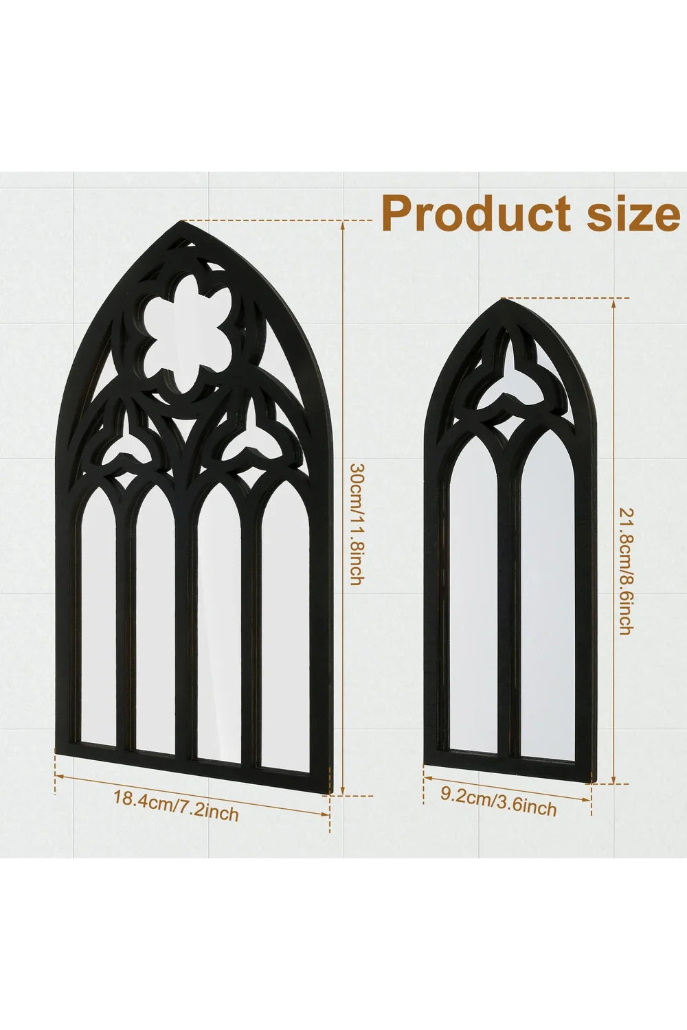 Lisslune | Arch Mirror Set
