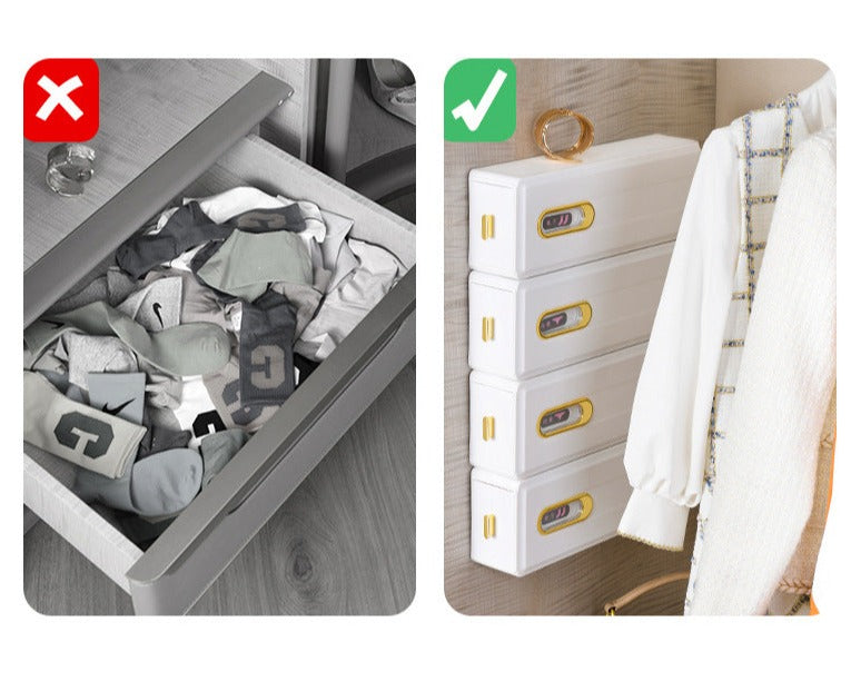 Lisslune | Wall-Mounted Cabinet Cloth Organizer Drawer