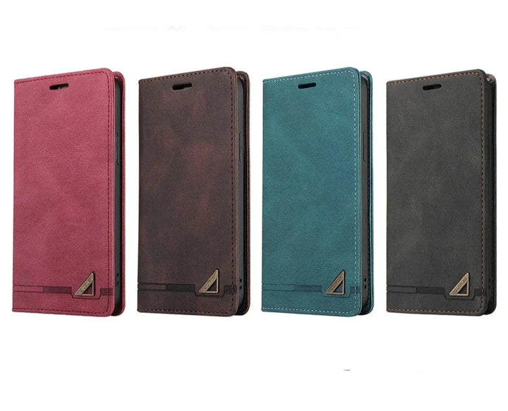 Lisslune | iPhone leather protective case with RFID blocking and card slots