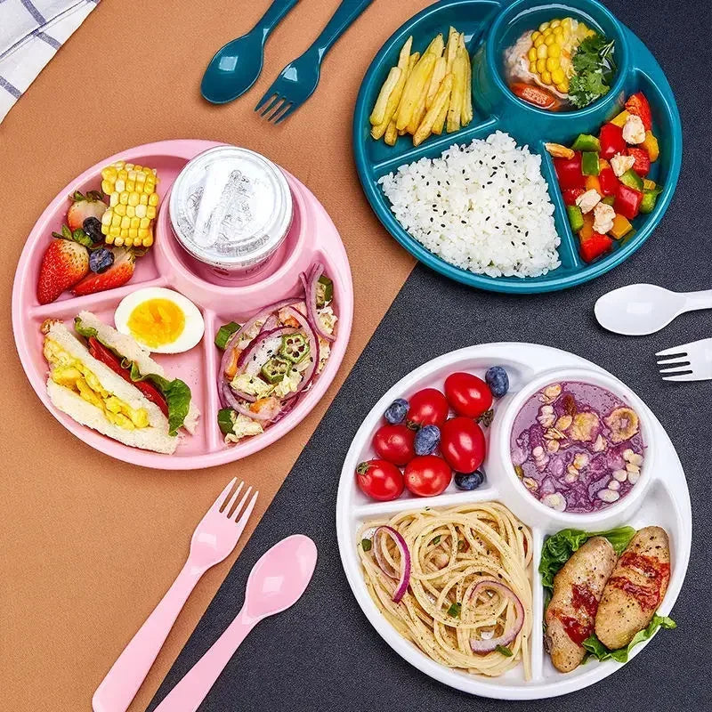 Lisslune | Portion Control Plate Divided Meal Planner Plate