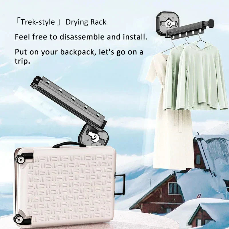 Lisslune | WallDry Flex – Foldable Wall-Mounted Clothes Dryer for Space-Saving Laundry