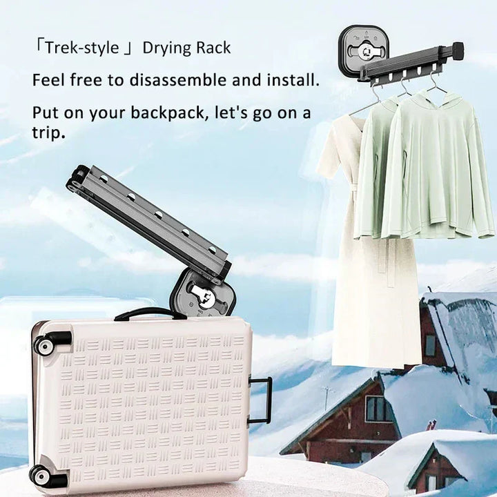 Lisslune | WallDry Flex – Foldable Wall-Mounted Clothes Dryer for Space-Saving Laundry
