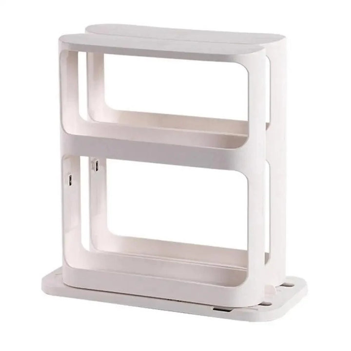 Lisslune | Pull & Rotate Dual-Layer Spice Organizer - 28x13x27CM Kitchen storage solution