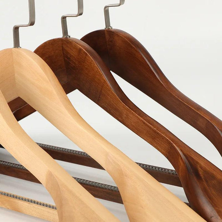 Lisslune | Elegant wooden hangers made of solid wood - Premium clothing storage solution