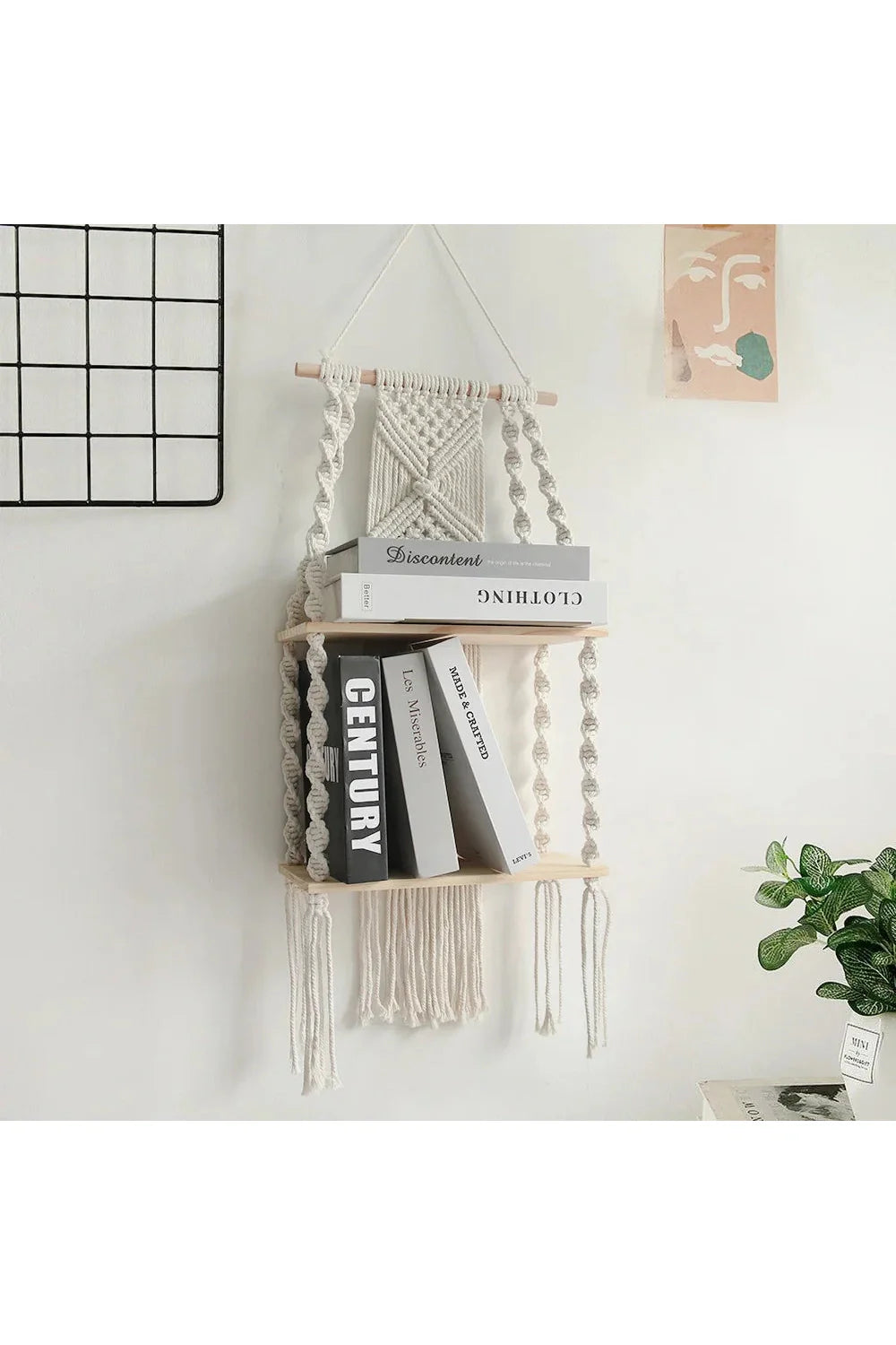 Lisslune | Macrame Hanging Shelf