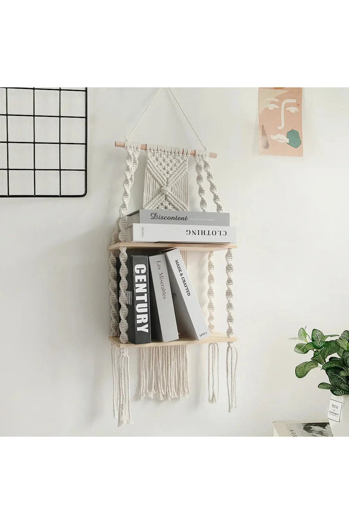 Lisslune | Macrame Hanging Shelf