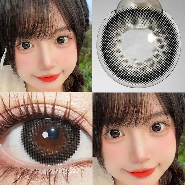 Rynx | 2pcs Annual Colored Contact Lenses Myopia Pupils Cosmetic Beauty Contact Lenses for Eyes Soft Round Lens