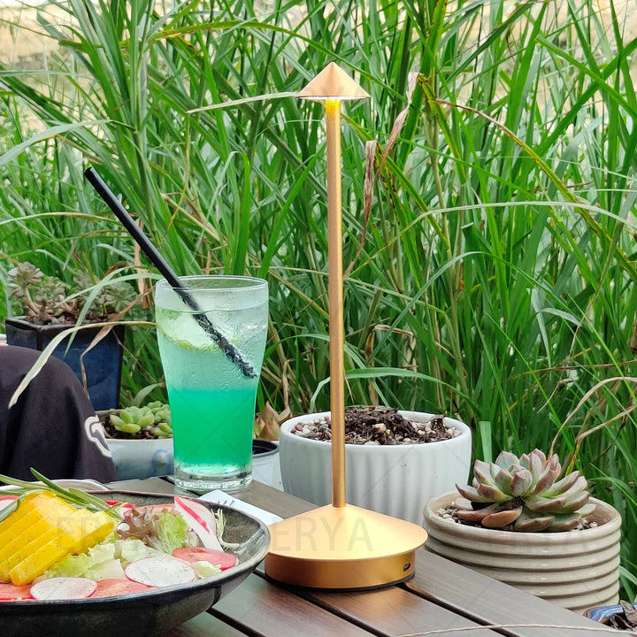 Lisslune | Rechargeable Table Lamp Creative Dining Room Touch Led Pina pro Table Lamp Hotel Bar Coffee Desk Lamp Decorative Desk Lamp