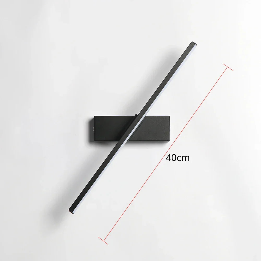 Lisslune | Modern rotating bedroom bedside wall lamp - Adjustable LED wall lamp socket