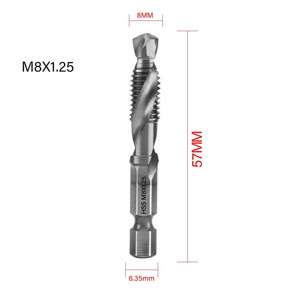 Lisslune | Precision Taps Set with Titanium Coating and Spiral Flute Design for Efficient Tapping and Chamfering