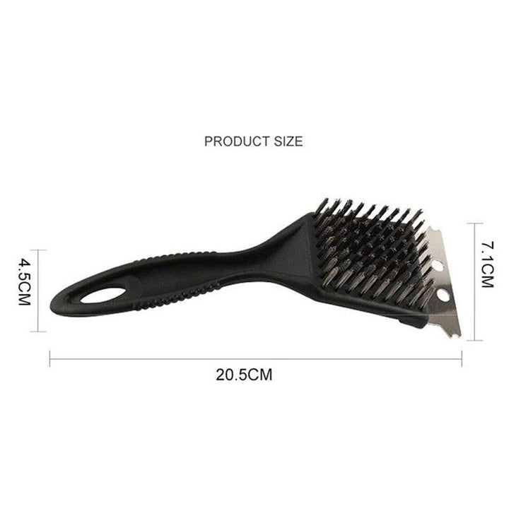 Lisslune | Ultimate BBQ Grill Cleaning Set with Durable Stainless Steel Scraper and Bristle Brush