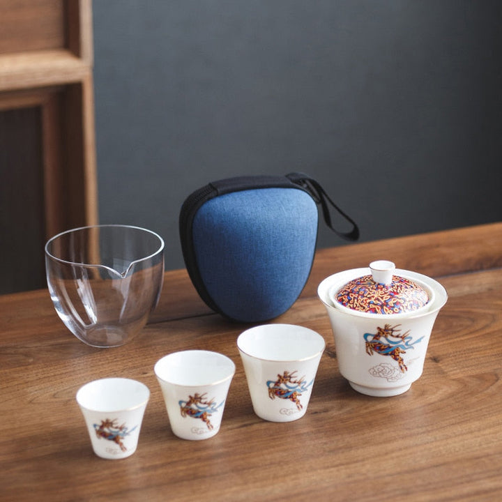 Lisslune | Magical Winter Ceramic Tea Cup Set