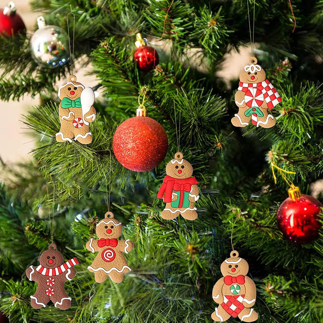 Lisslune | 12-piece set with gingerbread man ornaments