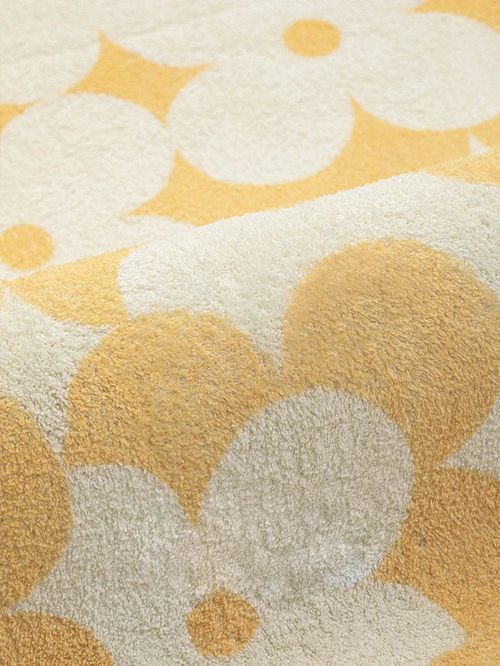 Rynx | Funny cute flower rug Minimalist children's room decor rug Comfortable soft bedroom rugs living room sofa living room rugs carpet