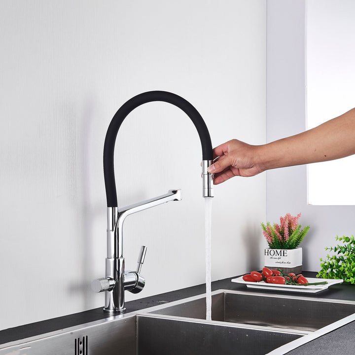 Lisslune | Double Outlet Drinking Water Faucet Filtered Kitchen Faucets