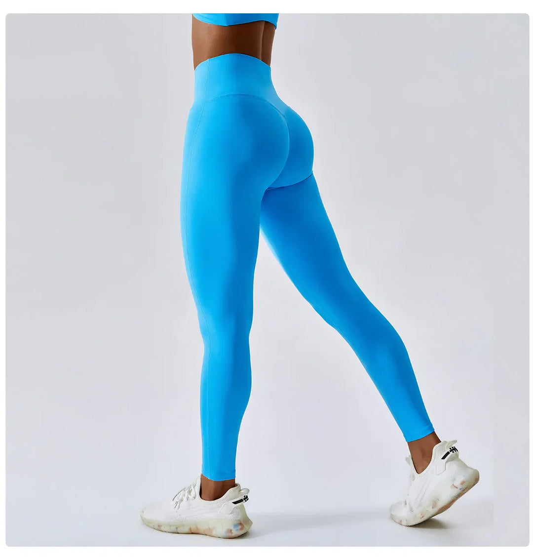 Lisslune | Breathable Push-Up Yoga Leggings with Peach Lift