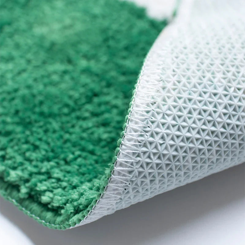Rynx | Long Tufting Green Cloud Bedroom Rug Soft Fluffy Bed Mat Rug Area Floor Order Pad Doormat Aesthetic Home Children's Room Decor