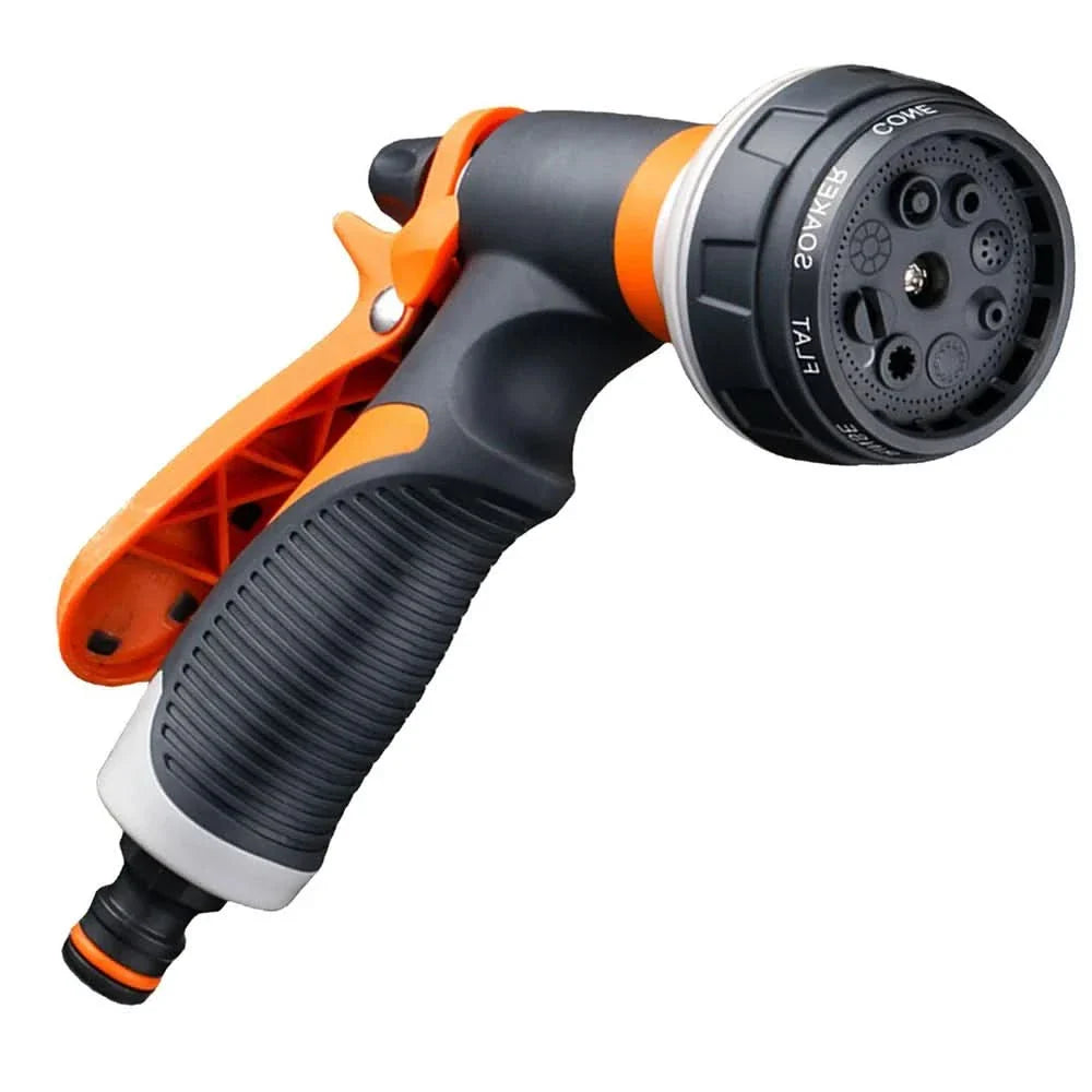 Lisslune | FlowSpray Garden Nozzle – 8-fold adjustable & comfortable for every task