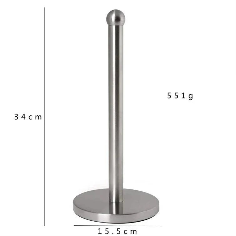 Lisslune | Elegant stainless steel paper roll holder for kitchen and bathroom