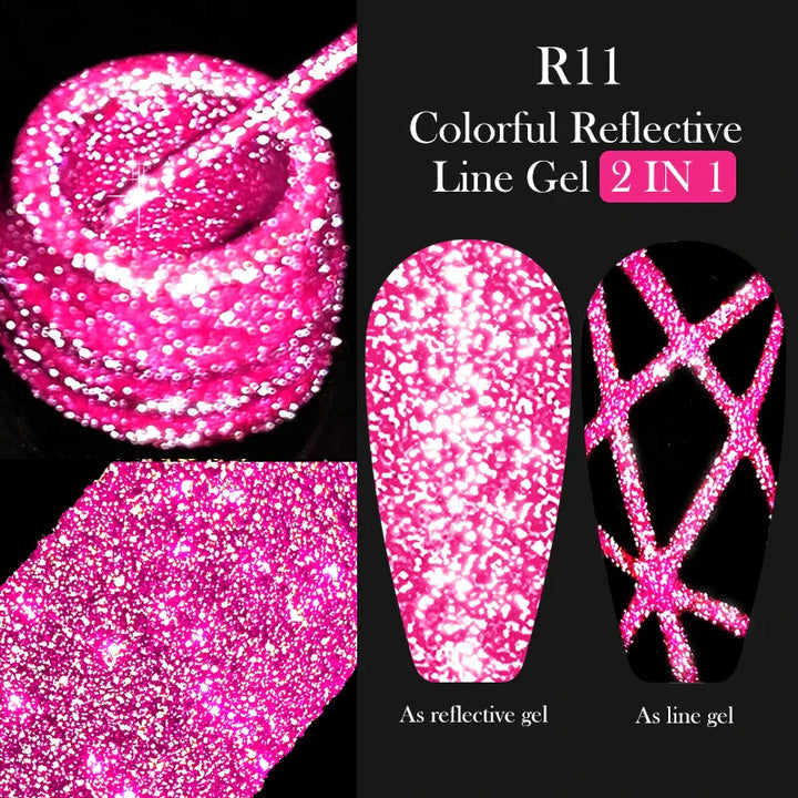Rynx | 5ML Silver Metallic Painter Liner Gel Nail Polish Super Bright Mirror Drawing Gel Semi Permanent Line French Nail Art