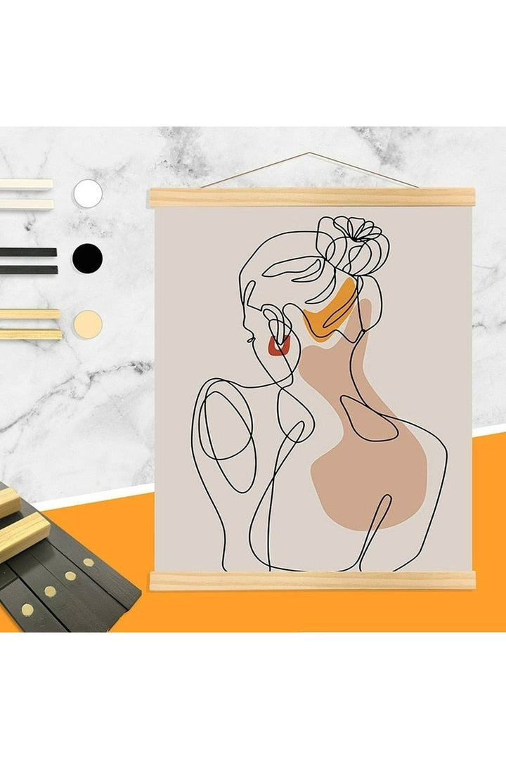 Lisslune | Magnetic wooden poster frame hanger