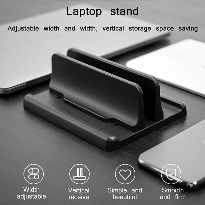 Lisslune | Dual-Device Vertical Laptop Organizer with adjustable slot width