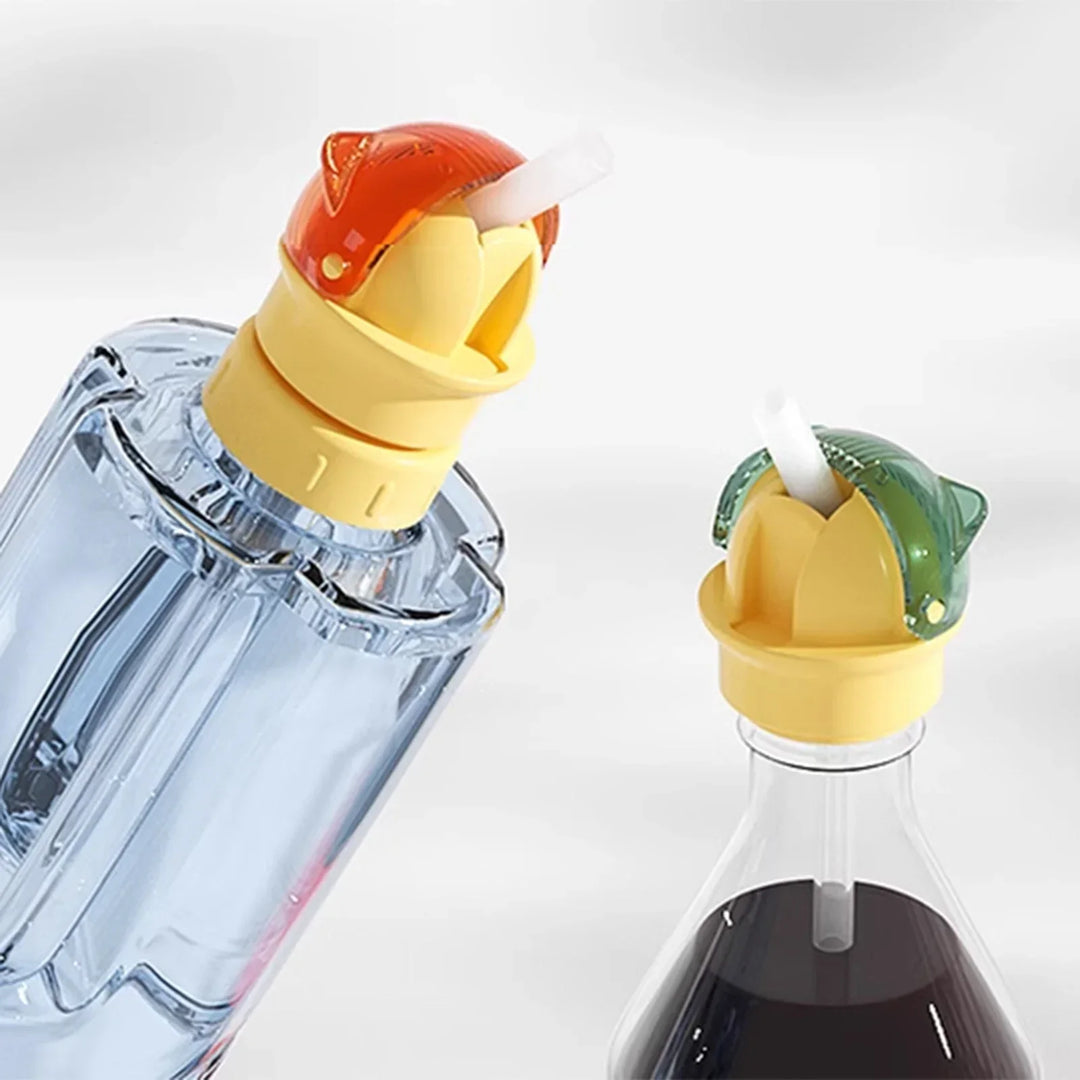 Lisslune | Colorful Twist-Open Built-in Straw Water Bottle