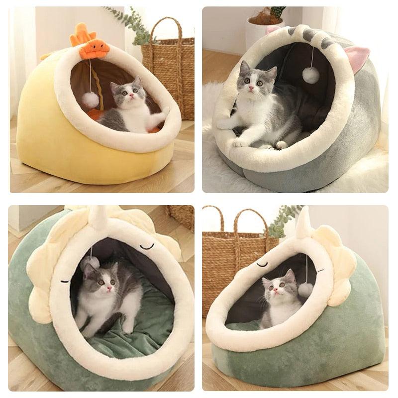 Lisslune | Ultimate Cat Comfort Oasis: Plush Cozy Hideaway Nest