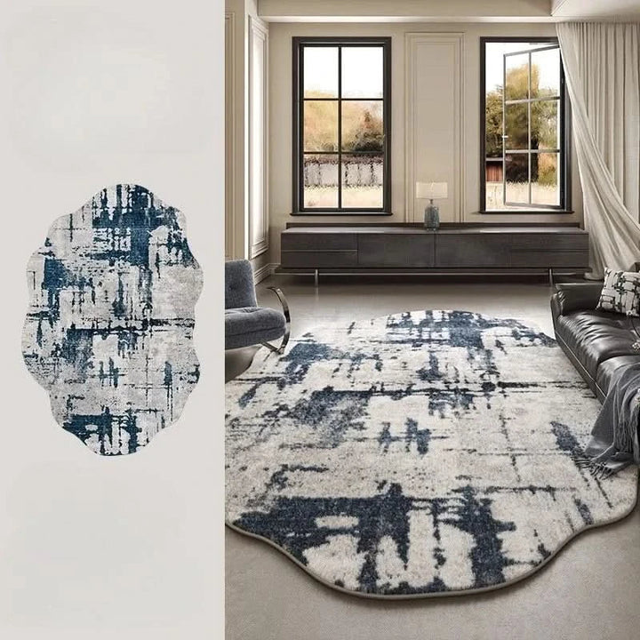 Lisslune | Irregular Plush Washable Rug for Bedroom and Living Room