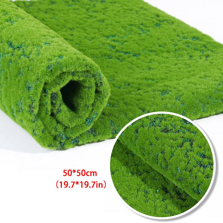 Rynx | 50/100cm 11Styles Artificial Turf Carpet Artificial Moss Grass Garden Landscape Rolls Festival Wedding Decoration Mats Carpet