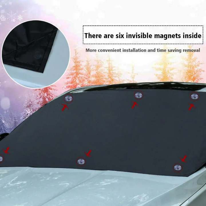 Lisslune | AllWeather Shield – Magnetic Windshield Protector for Car, Anti-Frost & UV