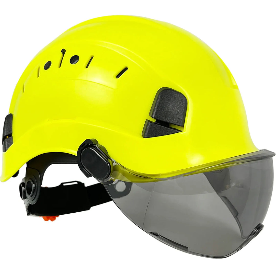 Lisslune | CE ABS Safety Helmet with Goggles & Visor – SafeGuard