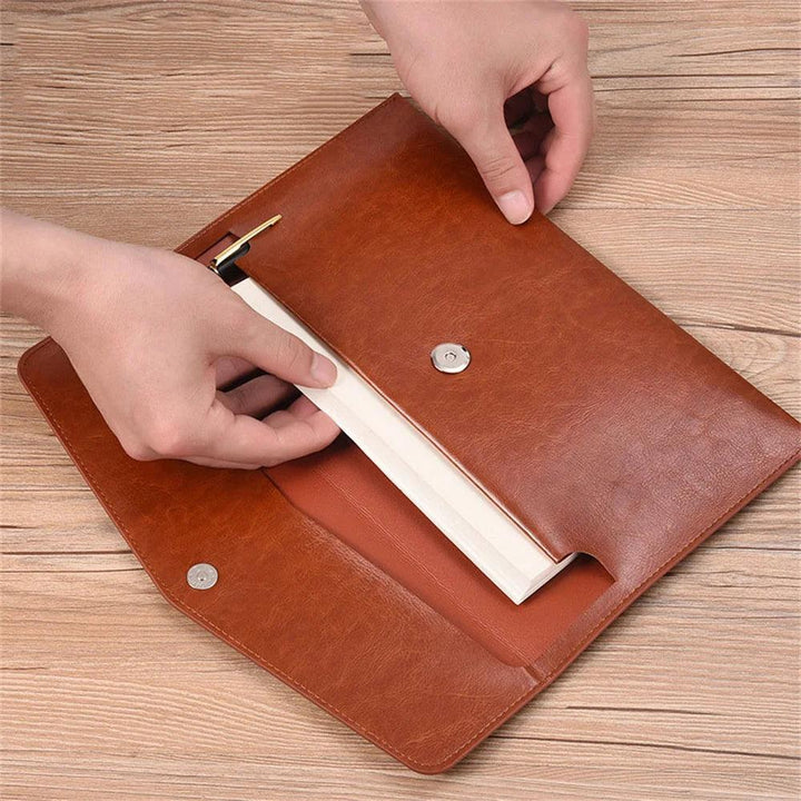 Lisslune | Elegant PU leather business portfolio with plenty of storage