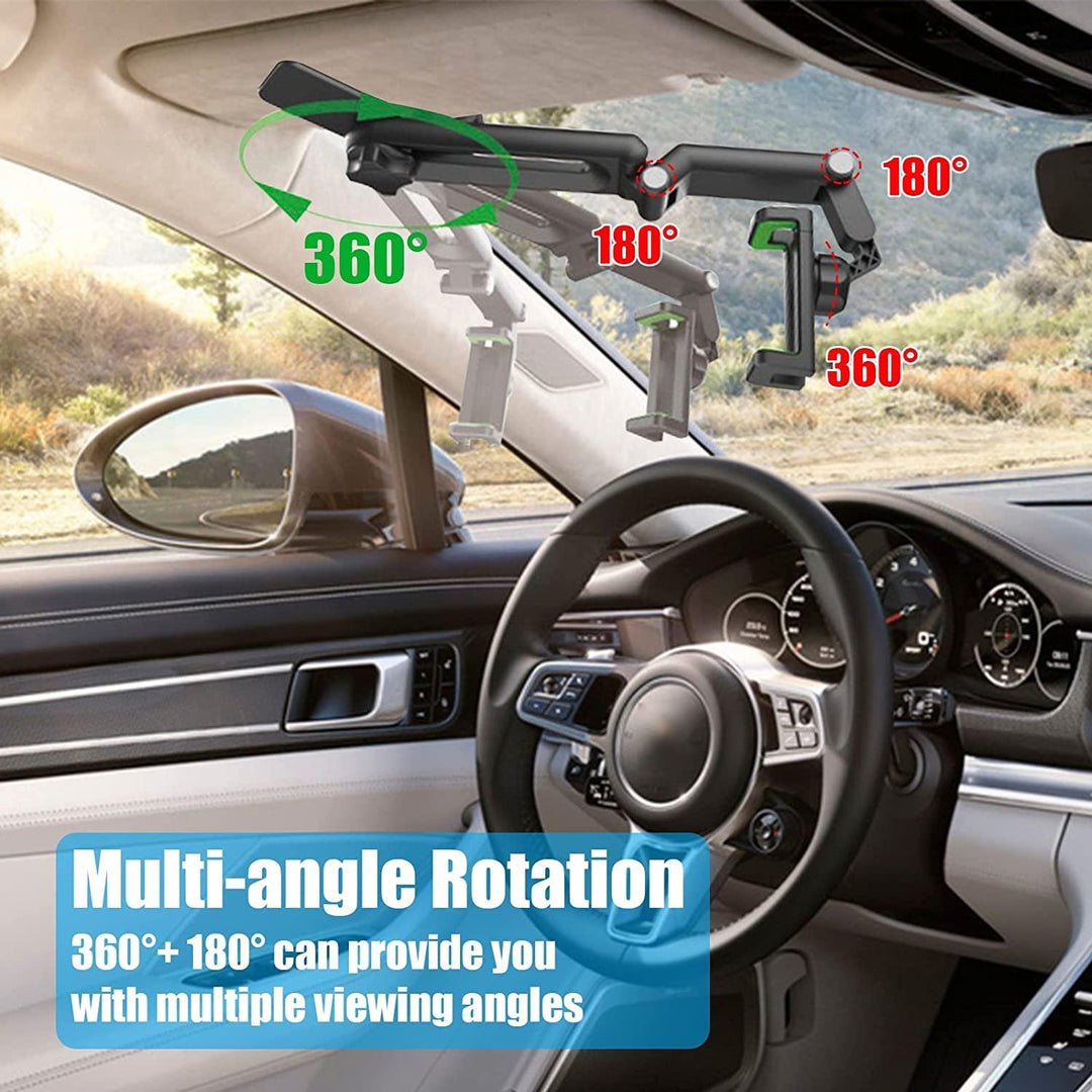 Lisslune | Universal 360° Rotatable Phone Holder for Cars with Secure Grip and Versatile Compatibility