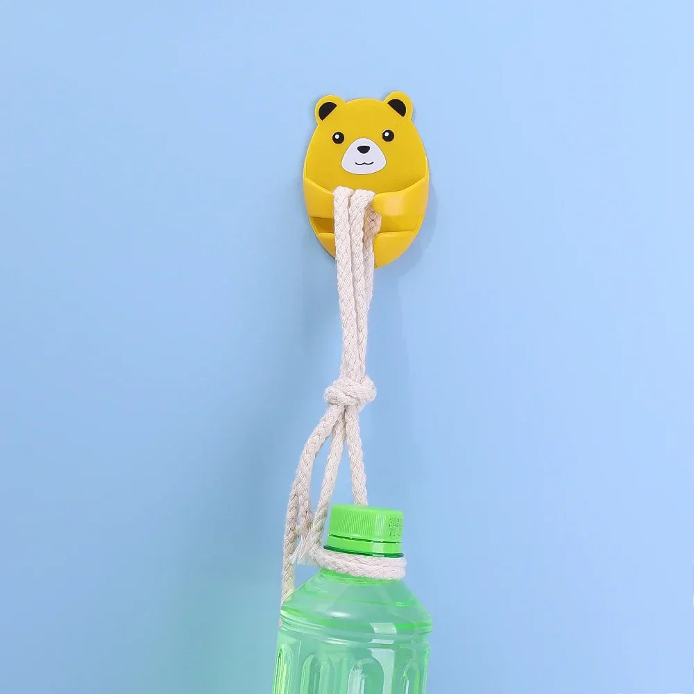 Lisslune | Bear Hug Self-Adhesive Wall Plug Holder