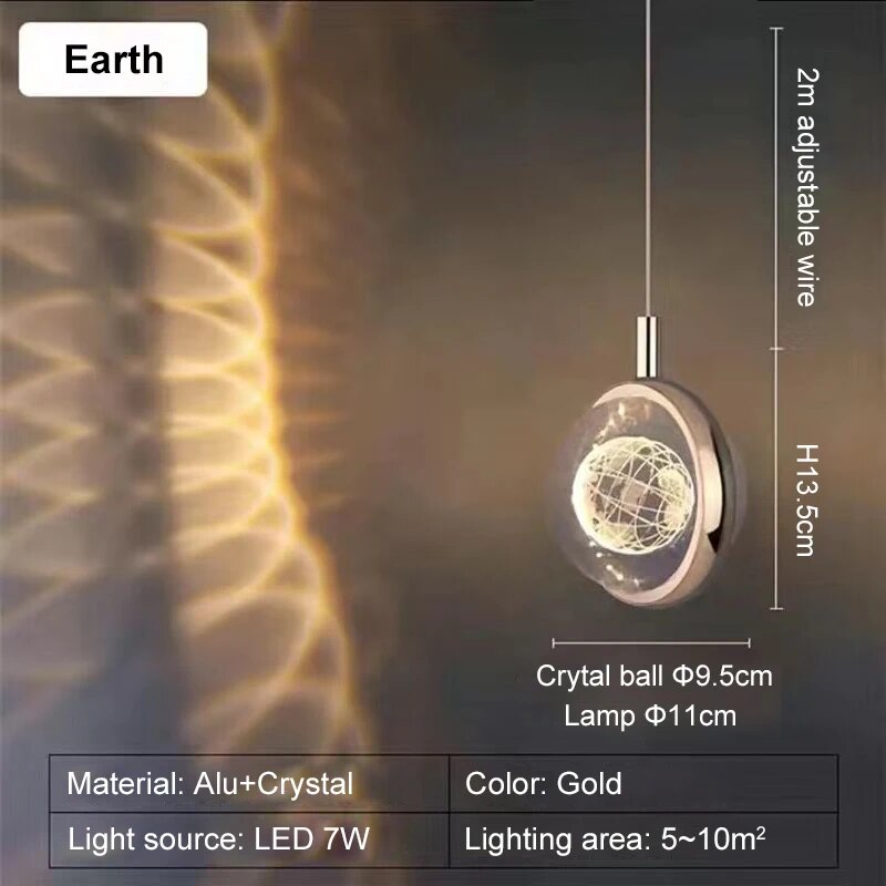 Lisslune | Romantic Crystal Rotating Mood LED Lights