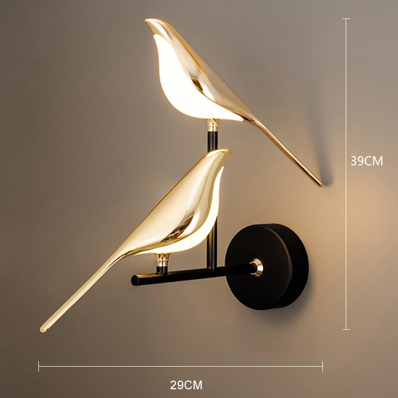 Lisslune | Modern Nordic Wall Bird Lamp