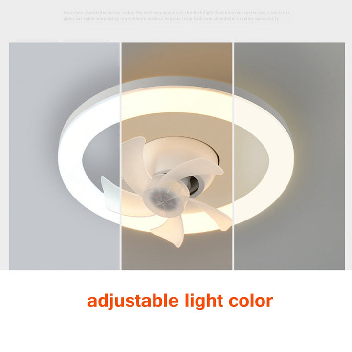 Lisslune | 2in1 Radiant Rotating RC Ceiling Fan Lamp