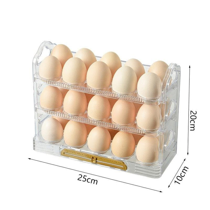 Lisslune | Fresh Egg Holder with Stackable Organizer Tray