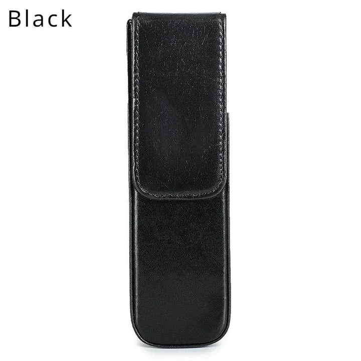 Lisslune | Elegant Real Leather Pen Organizer - Stylish Storage for Office and Travel