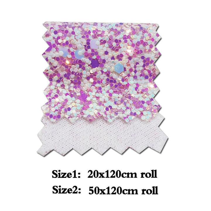 Lisslune | Sparkling Chunky Glitter Fabric Roll - Create a Creative Fantasy