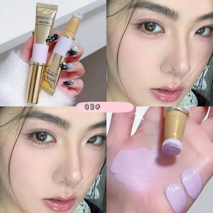 Rynx | Smooth Liquid Blush Cheek Ink Sponge Matte Gentle Face Makeup Blush Pigment Waterproof Long-lasting Creamy Cosmetics