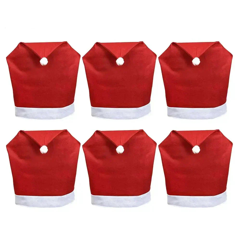 Lisslune | SantaSeat Christmas Chair Covers – Set of Decorative Chair Covers with Santa Design