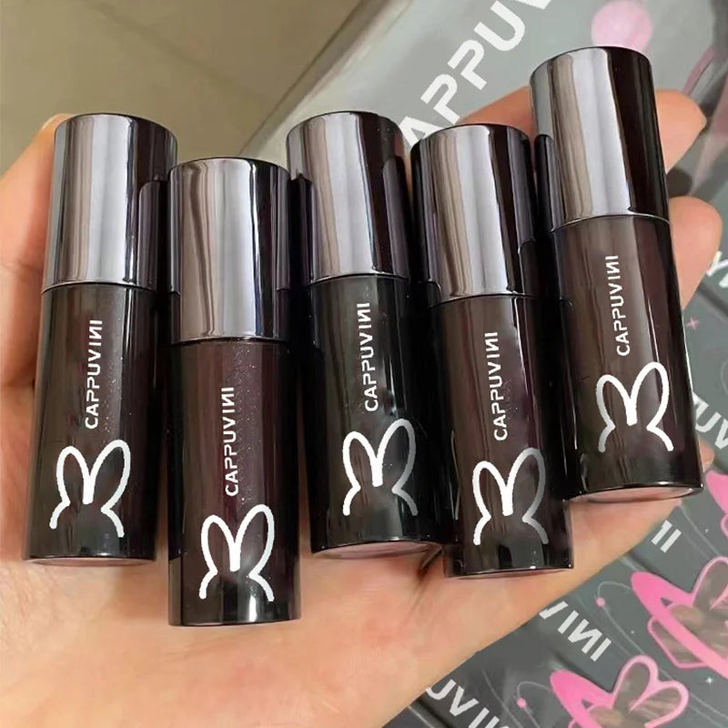 Rynx | Shiny Lip Lacquer Gel Glitter Lip Gloss Long-lasting Moisturizing Liquid Lipstick Lines Fade Shimmer Lip Makeup Cosmetics