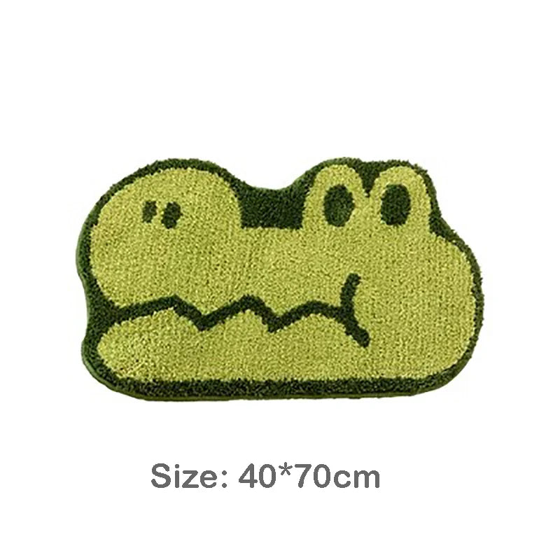 Rynx | Tuffing Cartoon Animal Bathroom Mat Elephant Crocodile Carpet Bath Mat Rug Floor Pad Doormat Kawaii Living Room Kids Room Decor