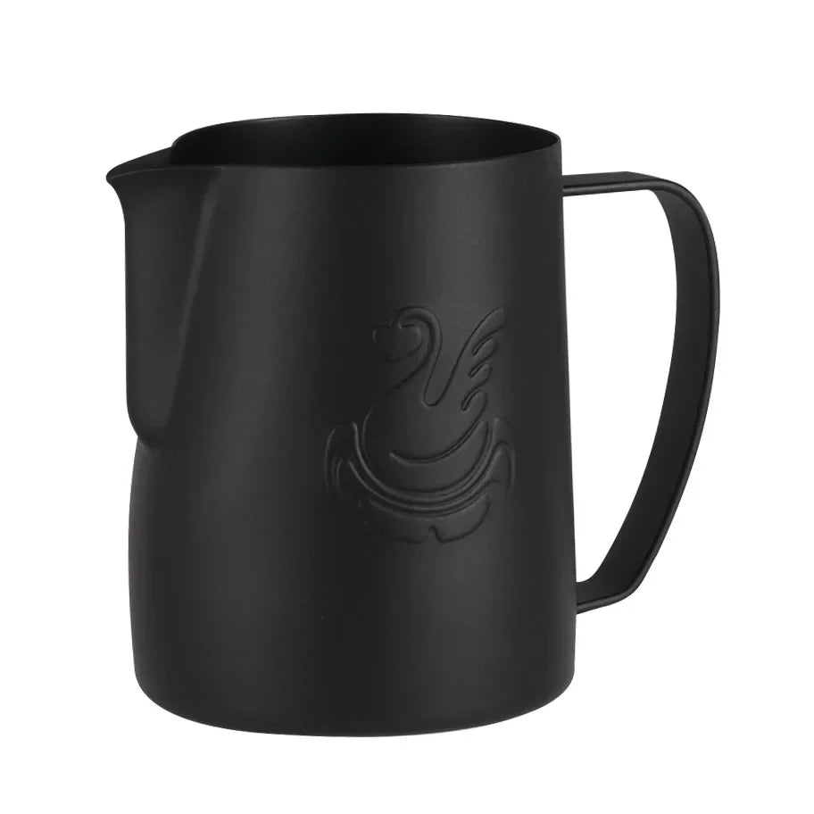 Lisslune | 600ml stainless steel coffee pot milk frother cup cream maker espresso latte art tool elegant swan
