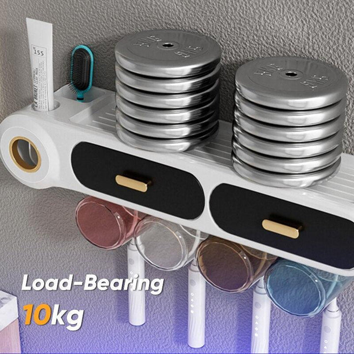 Lisslune | Comprehensive bathroom organizer set for toothbrushes, cups, and cosmetics