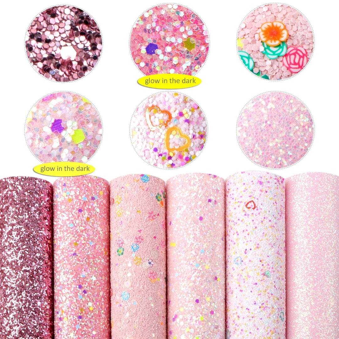 Lisslune | Shimmering DIY Glitter Craft Collection - 5 Sparkling Sheets