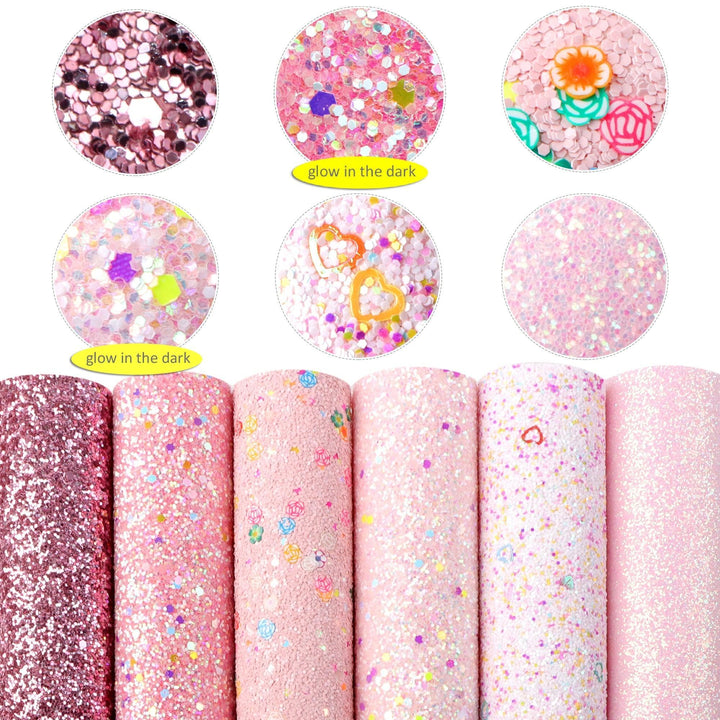 Lisslune | Shimmering DIY Glitter Craft Collection - 5 Sparkling Sheets